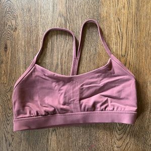 Lululemon Flow Y Nulu Sports Bra in Smoky Red
